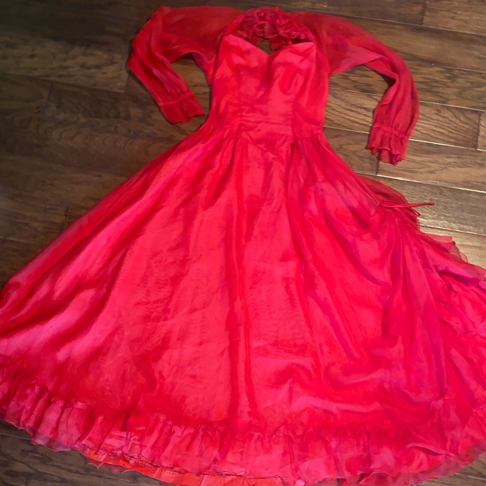 Vintage ILGWU Union Made in the USA 80s Party/Elegant Dress Sz 10